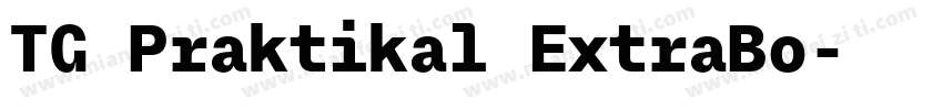 TG Praktikal ExtraBo字体转换